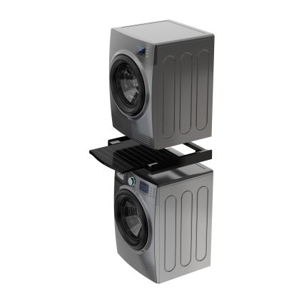 Meliconi 656136 - Adapter za slaganje perilice i sušilice s izvlačnom ladicom 60 cm, crni