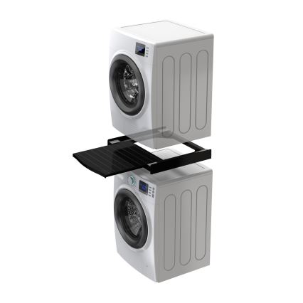 Meliconi 656136 - Adapter za slaganje perilice i sušilice s izvlačnom ladicom 60 cm, crni