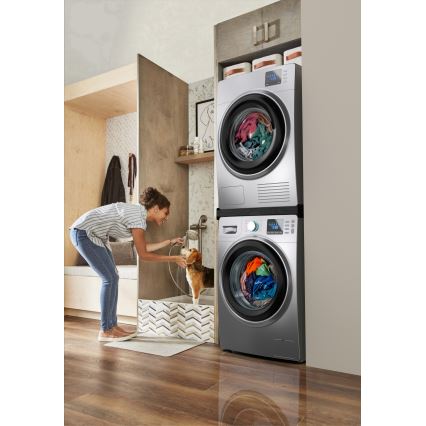 Meliconi 656138 - Adapter za slaganje perilice i sušilice 70 cm crni