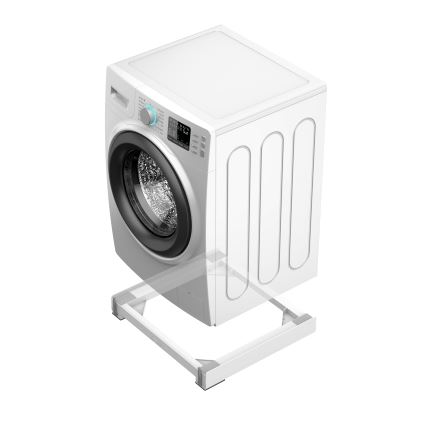 Meliconi 656146 - Antivibracijska podloga za perilicu rublja s izvlačnim kotačićima, 61 cm, bijela