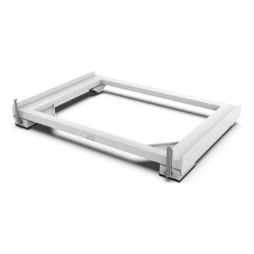 Meliconi 656149 - Antivibracijska podloga za perilicu rublja s izvlačnim kotačićima, 47 cm, bijela