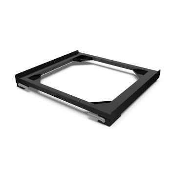 Meliconi 656168 - Antivibracijska podloga za perilicu rublja s izvlačnim kotačićima, 47 cm, crna