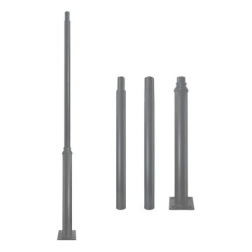Metalna cijev za stup vanjskog osvjetljenja BASE 3 m siva