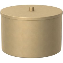 Metalna kutija za pohranu 12x17,5 cm zlatna