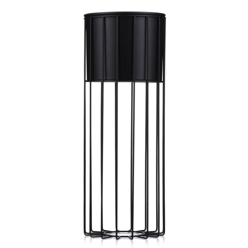 Metalna posuda za cvijeće LOFT 55x20 cm crna