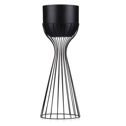 Metalna posuda za cvijeće LOFT 56x20 cm crna