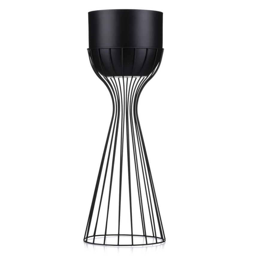 Metalna posuda za cvijeće LOFT 56x20 cm crna