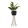Metalna posuda za cvijeće LOFT 56x20 cm zlatna/crna