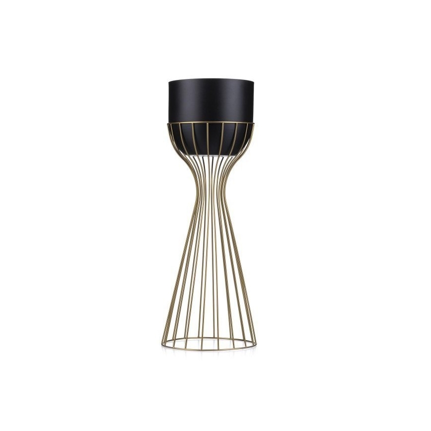 Metalna posuda za cvijeće LOFT 56x20 cm zlatna/crna