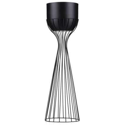 Metalna posuda za cvijeće LOFT 68x20 cm crna