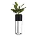 Metalna saksija za cvijeće LOFT 55x20 cm crna
