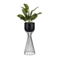 Metalna saksija za cvijeće LOFT 56x20 cm crna