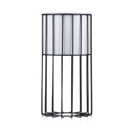 Metalna saksija za cvijeće LOFT 42x20 cm crna/bijela