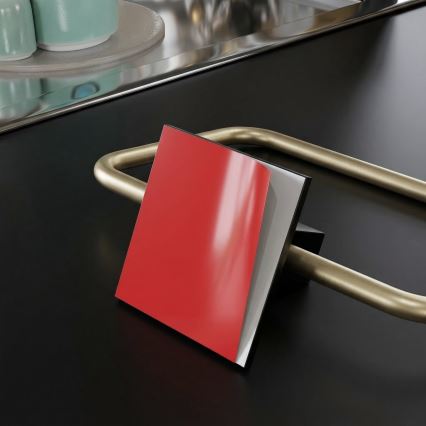 Metalni držač toaletnog papira 8x16 cm crna/zlatna