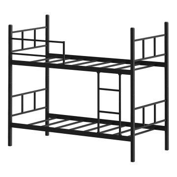 Metalni krevet na kat MAVEN 90x200 cm, crne boje, nosivost 2x100 kg