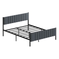 Metalni krevet za dvoje LUNOR 120x200 cm, antracit, nosivost 120 kg