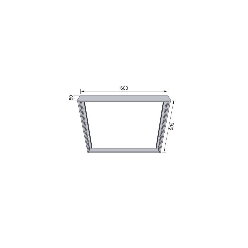 Metalni okvir za instalaciju LED panela 600x600