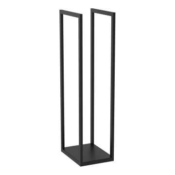 Metalni stalak za drva 120x40 cm crna