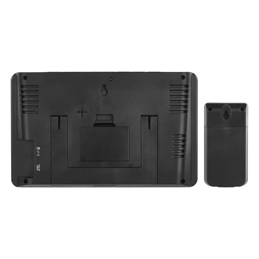 Meteorološka stanica s LCD zaslonom GoSmart 230V/3xAAA + 2×AAA Wi-Fi Tuya crna