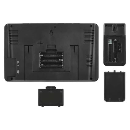 Meteorološka stanica s LCD zaslonom GoSmart 230V/3xAAA + 2×AAA Wi-Fi Tuya crna