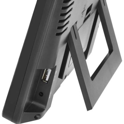 Meteorološka stanica s LCD zaslonom GoSmart 230V/3xAAA + 2×AAA Wi-Fi Tuya crna