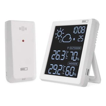 Meteostanica 5V 2xAAA + 2xAAA bijela