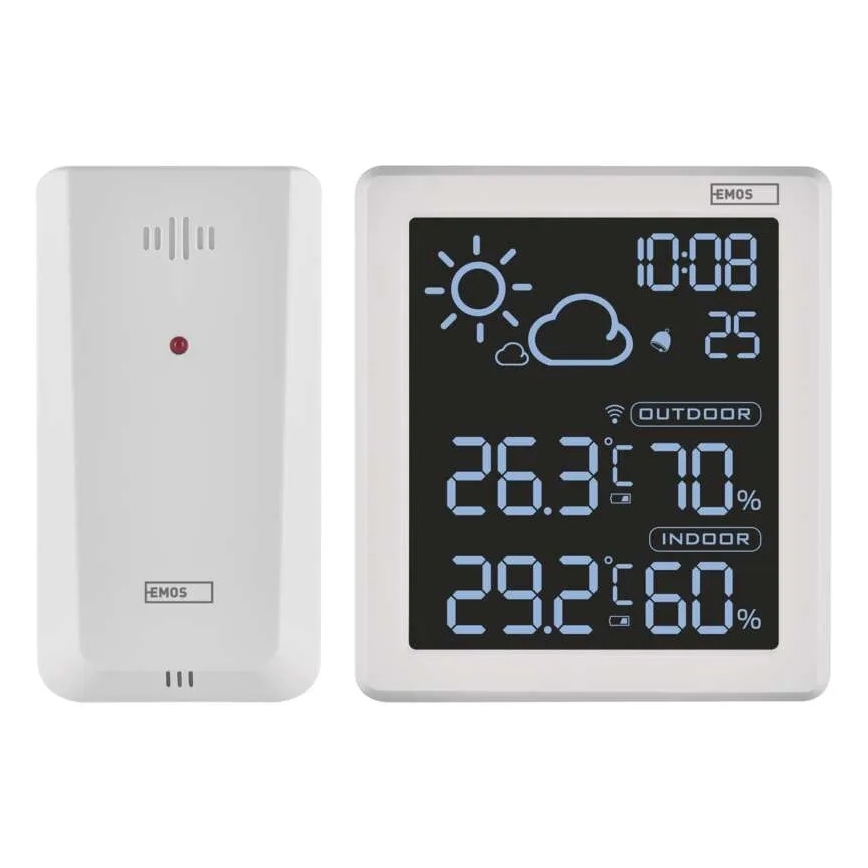 Meteostanica 5V 2xAAA + 2xAAA bijela