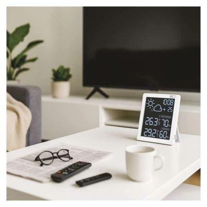 Meteostanica 5V, 2xAAA + 2xAAA, crna