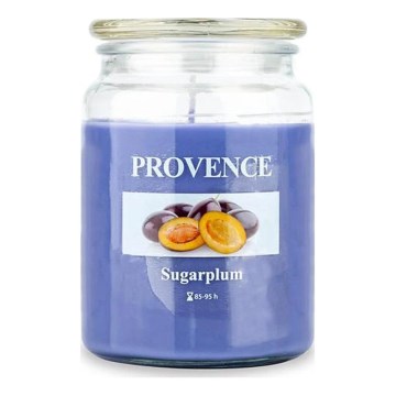 Mirisna svijeća SUGARPLUM, 510 g — 85–95 sati gorenja.
