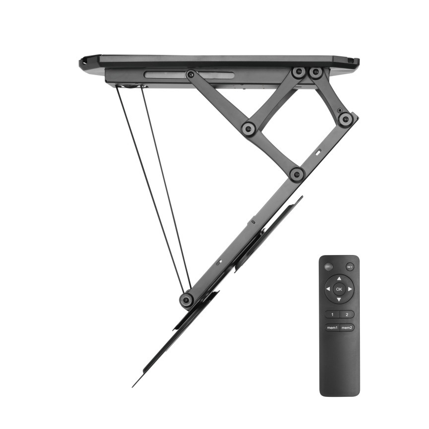 MK FLORIA MKF-20DM444 - Pametni stropni nosač za TV 55" crna Wi-Fi TUYA + daljinski upravljač