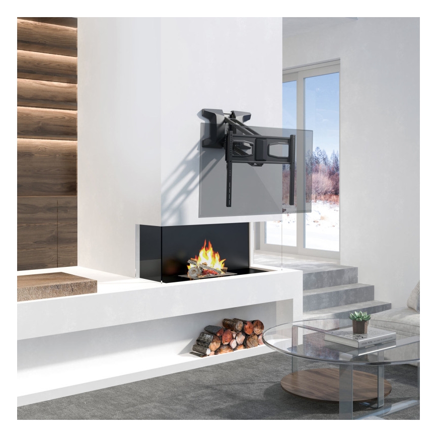 MK FLORIA MKF-21DM647 - Zidni nosač za TV s zglobom 70 crna + daljinski upravljač