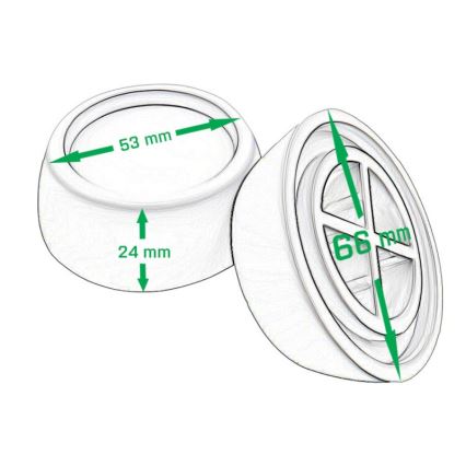 MK FLORIA Superior Anti-vibration PADS - Gumene podloške protiv vibracija za perilicu rublja, 4 komada