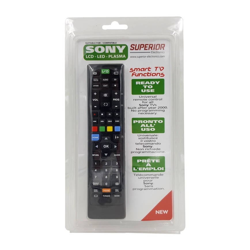MK FLORIA Superior RC UNI TV SONY - Zamjenski daljinski upravljač za TV marke SONY