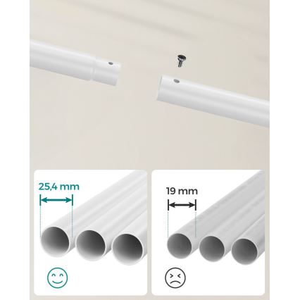 Mobilna vješalica LINEA bijela