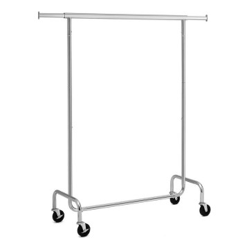 Mobilni garderobni stalak JEAN 110/150x160x45 cm srebrni