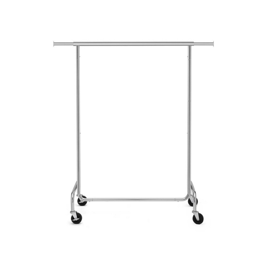 Mobilni garderobni stalak JEAN 110/150x160x45 cm srebrni
