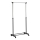 Mobilni metalni stalak za odjeću 170x88 cm crna/sjajni krom