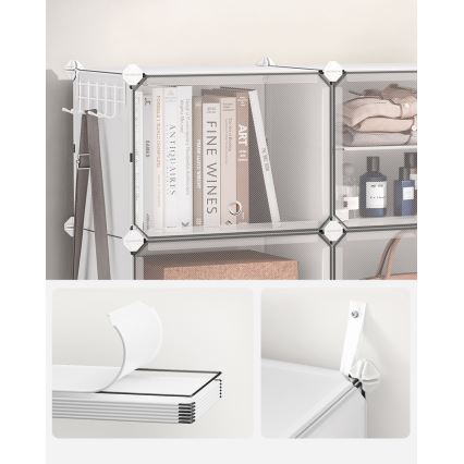 Modularna polica s pregradama BOXIFY bijela