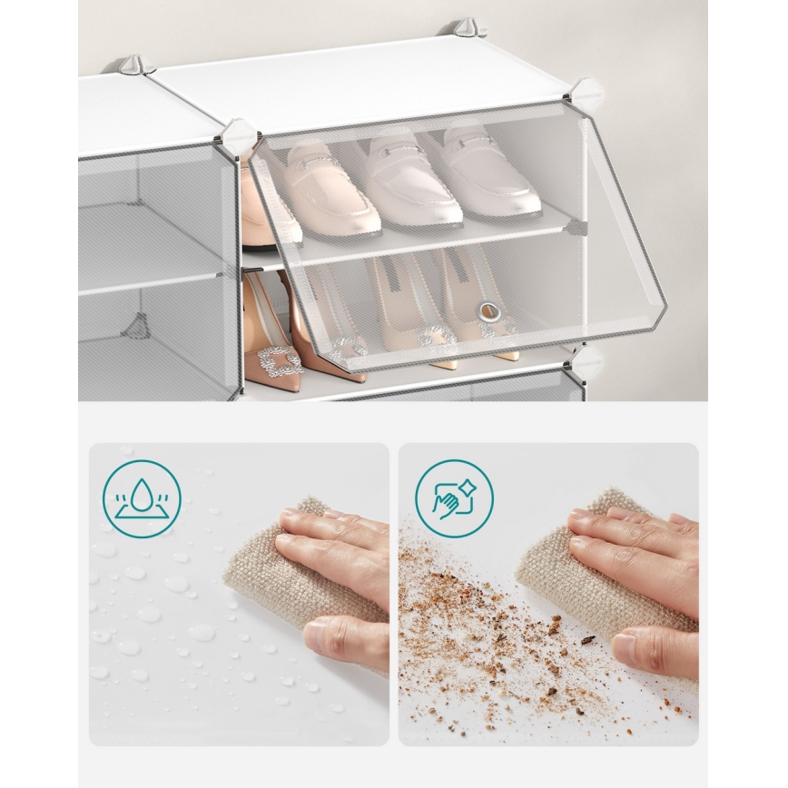 Modularna polica s pregradama BOXIFY bijela