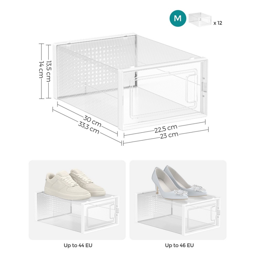 Modularni regal s pretincima BOXIFY, bijeli