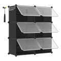 Modularni regal s pretincima BOXIFY, crni