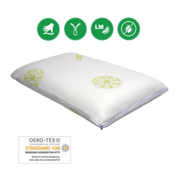 Monarch - Ortopedski jastuk s memory pjenom RIMINI 40x70 cm navlaka Lemon