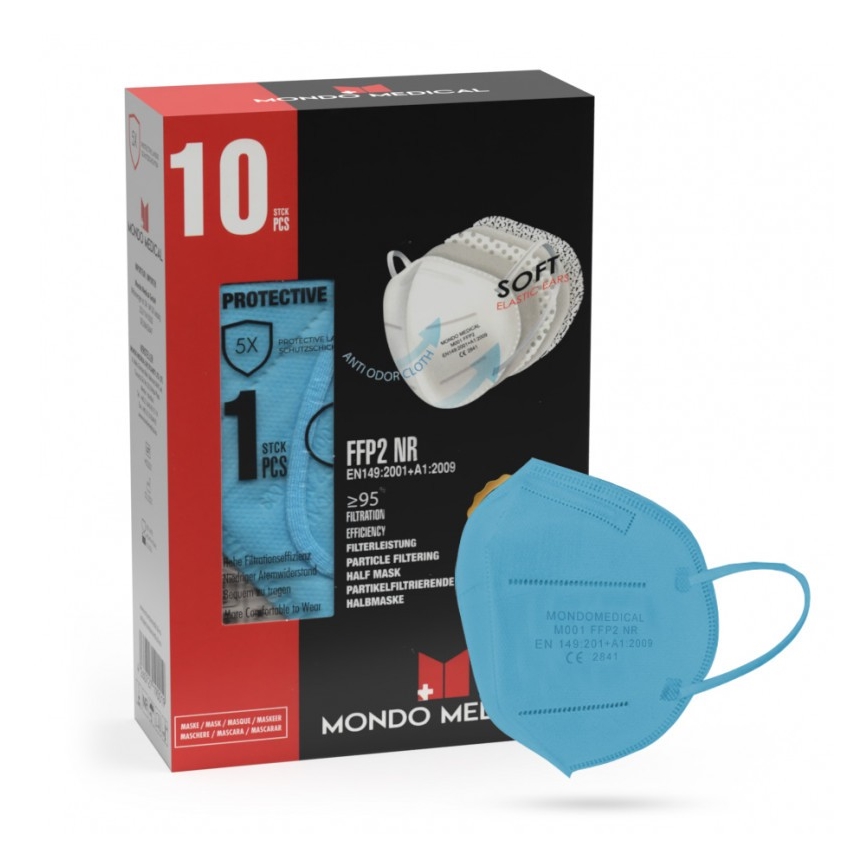 Mondo Medical  Zaštitna maska FFP2 NR Light blue 100kom