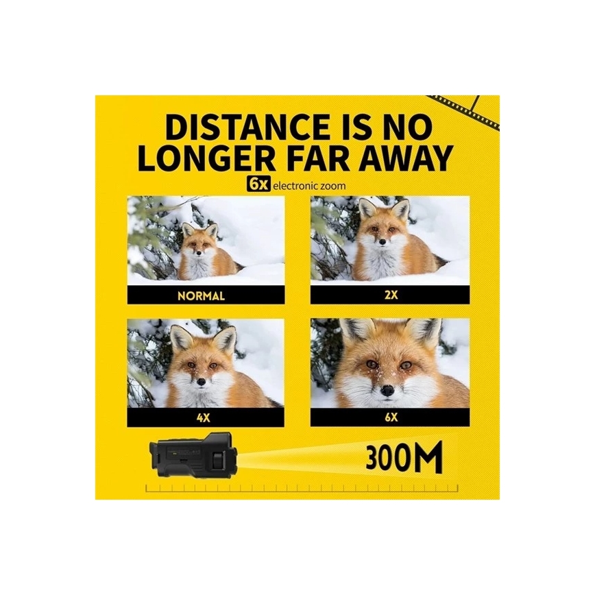 Monokularni dalekozor s noćnim viđenjem 6x25 2000 mAh