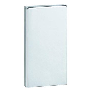 Montažna ploča 12x22,5 cm inox/crna