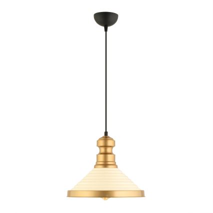 MONZA viseća lampa 1xE27/40W/230V pr. 30 cm krem/zlato