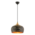 MONZA viseća lampa 1xE27/40W/230V, promjer 30 cm, crna/bronzana