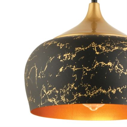 MONZA viseća lampa 1xE27/40W/230V, promjer 30 cm, crna/bronzana