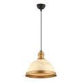 MONZA viseće svjetlo 1xE27/40W/230V promjer 29 cm krem/bronzano