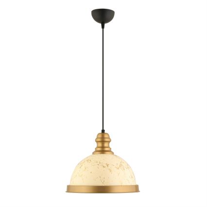 MONZA viseće svjetlo 1xE27/40W/230V promjer 29 cm krem/bronzano